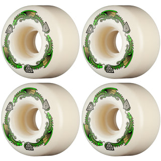 Powell Peralta Skateboard Wheels 54mm x 34mm Dragon Formula 88A V4 Symmetrical Off White