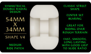 Powell Peralta Skateboard Wheels 54mm x 34mm Dragon Formula 88A V4 Symmetrical Off White