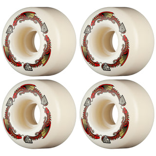Powell Peralta Skateboard Wheels 54mm x 34mm Dragon Formula 93A V4 Shape Off White