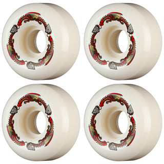 Powell Peralta Skateboard Wheels 52mm x 30mm Dragon Formula 93A V5 Shape Off White