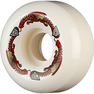 Powell Peralta Skateboard Wheels 52mm x 30mm Dragon Formula 93A V5 Shape Off White