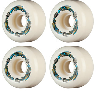 Powell Peralta Skateboard Wheels 56mm x 36mm Dragon Formula 97A V6 Shape Off White