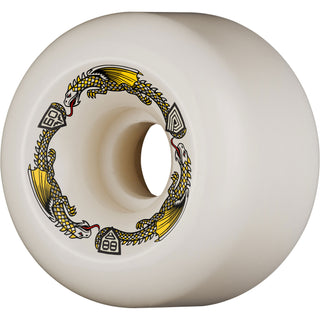 Powell Peralta Skateboard Wheels 60mm x 40mm Dragon Formula 88A Off White
