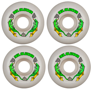 Powell Peralta Skateboard Wheels 56mm Blender Dragon Formula 88A White