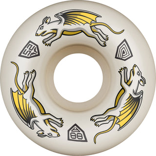 Powell Peralta Skateboard Wheels Dragon Formula Nano Rat V4 88A 52mm x 34mm