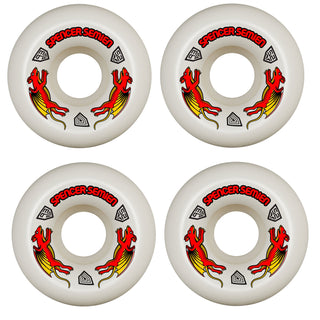 Powell Peralta Skateboard Wheels 52mm Semien Dragon Formula Nano Rat 93A White