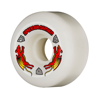 Powell Peralta Skateboard Wheels 52mm Semien Dragon Formula Nano Rat 93A White