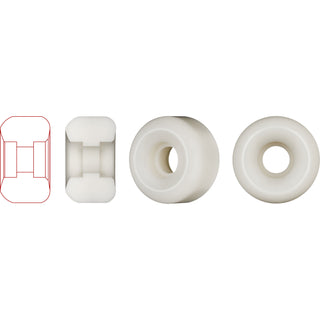Powell Peralta Skateboard Wheels 52mm Semien Dragon Formula Nano Rat 93A White