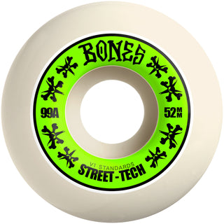 Bones Skateboard Wheels 52mm STF V1 Standard 99A White