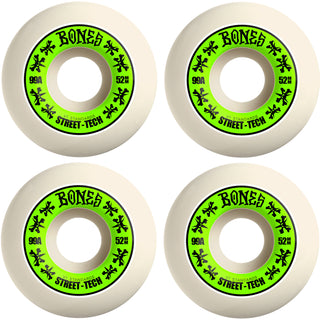 Bones Skateboard Wheels 52mm STF V1 Standard 99A White