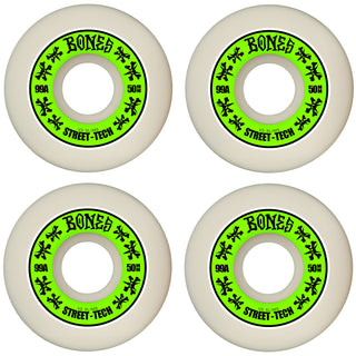 Bones Skateboard Wheels 50mm STF V3 Slims 99A White