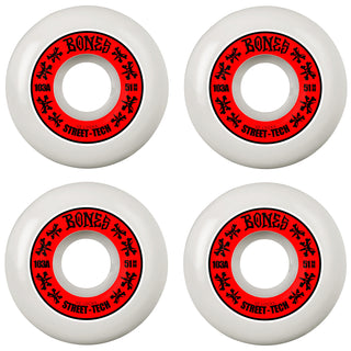 Bones Skateboard Wheels 51mm STF V2 Locks 103A White