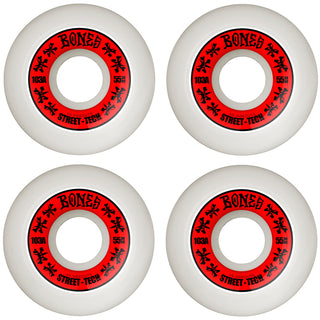 Bones Skateboard Wheels 55mm STF V5 Sidecuts 103A White