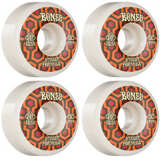 Bones Skateboard Wheels 52mm Retros V1 Standards STF 103A White