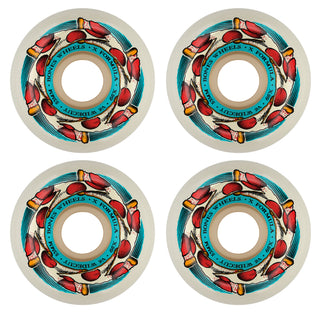 Bones Skateboard Wheels 53mm X-Formula 99A V6 Widecut Deep Dish