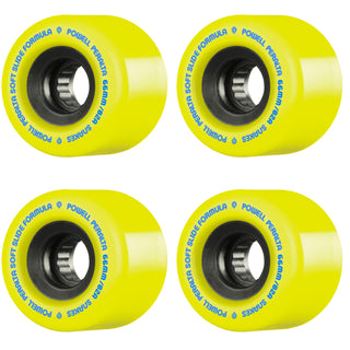 Powell Peralta Skateboard Wheels 66mm Snakes Yellow 82A Soft Slide Formula SSF