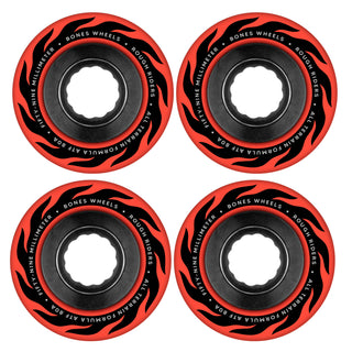Bones Skateboard Wheels 59mm Eternal Flame Rough Riders ATF 80A Red