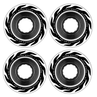Bones Skateboard Wheels 59mm Eternal Flame Rough Riders ATF 80A White