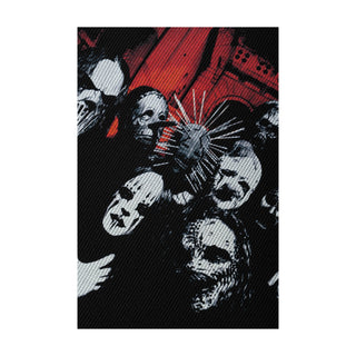 Welcome x Slipknot Longsleeve Shirt Masks Contrast Stitch Thermal Black/White