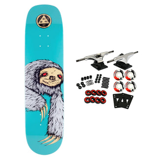 Welcome Skateboard Complete Sloth on Phoenix Teal 8.0" x 32"