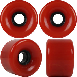 Blank Skateboard Longboard Wheels 84A USA Made Dark Red 64mm x 44mm