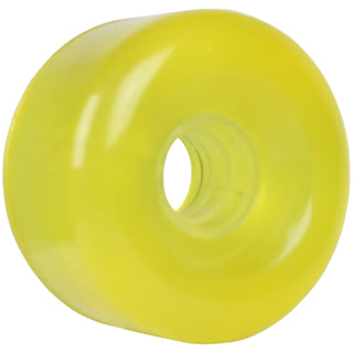 Longboard Wheels Set 69mm x 44mm 85a Translucent Yellow US Made