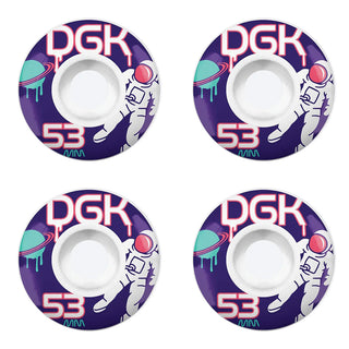 DGK Skateboard Wheels 53mm Spacey 101A White
