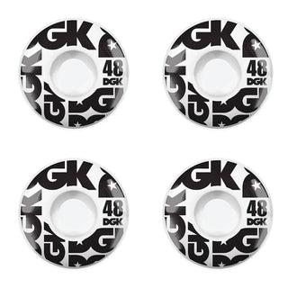 DGK Skateboard Wheels 48mm Street Formula 101A White