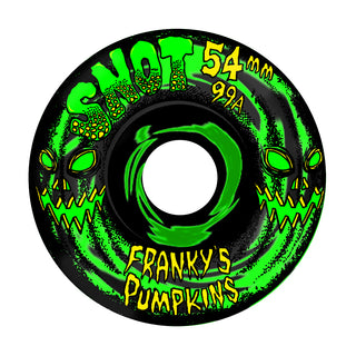 Snot Skateboard Wheels 54mm Franky's Pumpkins 99A Green