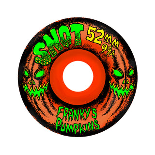 Snot Skateboard Wheels 52mm Franky's Pumpkins 99A Orange