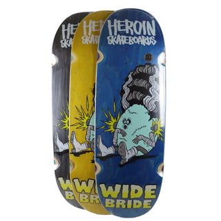 Heroin Premium Skateboard Complete Wide Bride (Assorted) Independent Trucks Ricta Wheels and Quantum Snot Particles Bearings