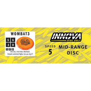 Innova Disc Golf DX Wombat3 Midrange Disc 5/6/-1/0 - Choose Exact Disc