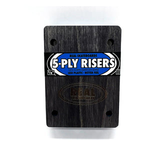Real Skateboard Risers Wood 5-Ply Thunder Truck Fit 1/4" (Pair) Maple