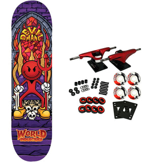 World Industries Skateboard Complete Devilman Stained Glass 8.5" x 32.2"