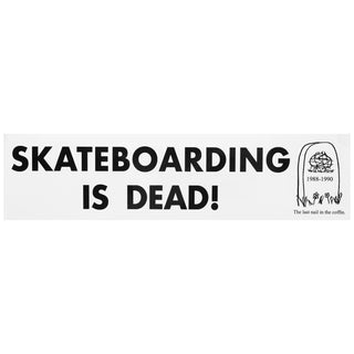 World Industries Skateboard Sticker Skateboarding is Dead 9" x 2.25"