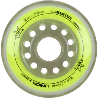 Labeda Roller Hockey Wheels - Union 80mm 76A Yellow (Single)