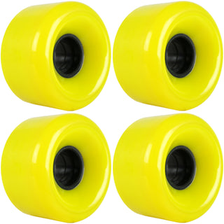 Longboard Wheels 65mm Smooth Yellow USA Made 78A