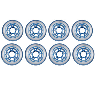Player's Choice Roller Hockey Wheels - 5-Spoke Hub 68/72 Youth HiLo 78A Blue (8-Pack)