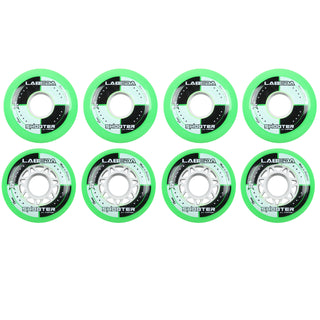 Labeda Roller Hockey Wheels - Shooter 68/72 Youth HiLo 83A Green (8-Pack)