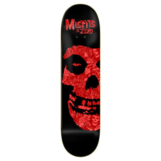 Zero Skateboard Deck Misfits Collage Red 8.25" x 31.9"