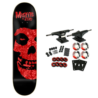 Zero Skateboard Complete Misfits Collage Red 8.25" x 31.9"