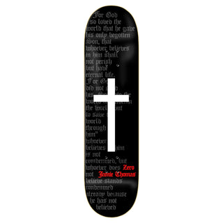 Zero Skateboard Deck Thomas Black/White Cross 8.25" x 31.9"