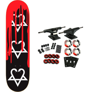 Zero Skateboard Complete Bam Margera Snakes with Blood 8.25" x 31.9"