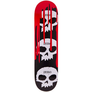 Zero Deck 3 Skulls with Blood 7.75"