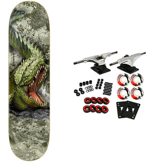 Zero Skateboard Complete Kanaan Dern Teal Tree Gator 8.37" x 31.9"