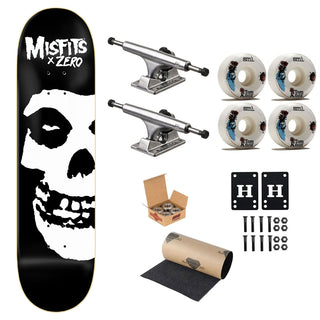 Zero Premium Skateboard Complete Misfits Fiend Skull 8.0" Ft. Ace/SML/Independent