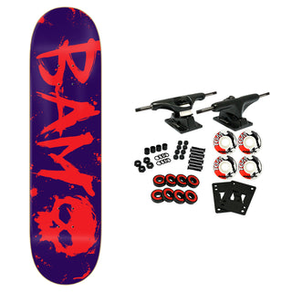 Zero Skateboard Complete Bam Margera 3 Blood Purple 8.0" x 31.6"