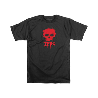 Zero Skateboards Shirt Blood Skull Black