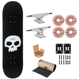 Zero Skateboard Single Skull 8.5" Krux, Independent, Spitfire Premium Kit