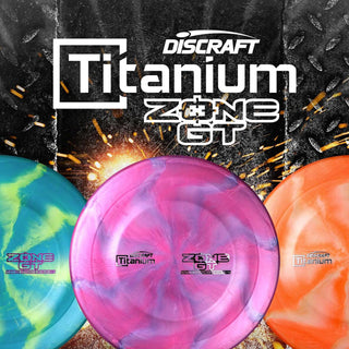 Discraft Disc Golf Titanium Zone GT Putter 4/3/0/3 Green Gold/Gold Holo 164-166g